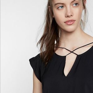 Express strappy cross front